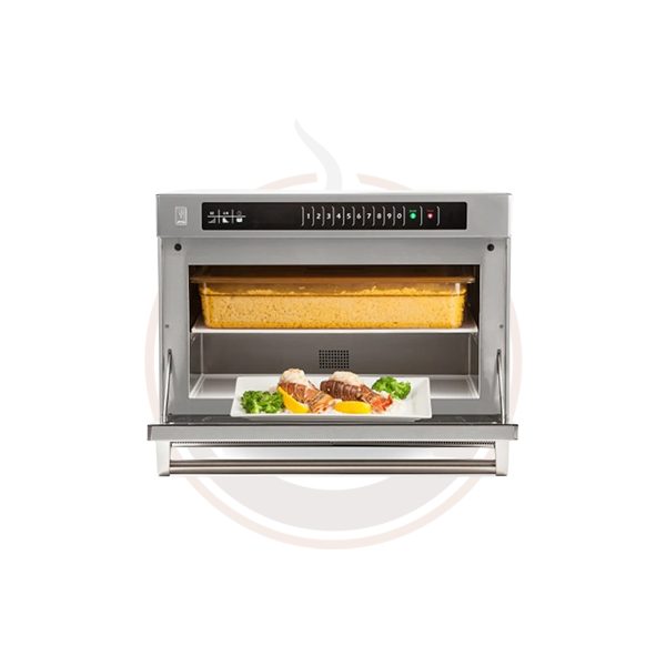 Amana AMSO35 2-Pan Microwave Steamer Countertop Oven - 208-240V/1PH for Healthy Cooking & Meal Prep at Home