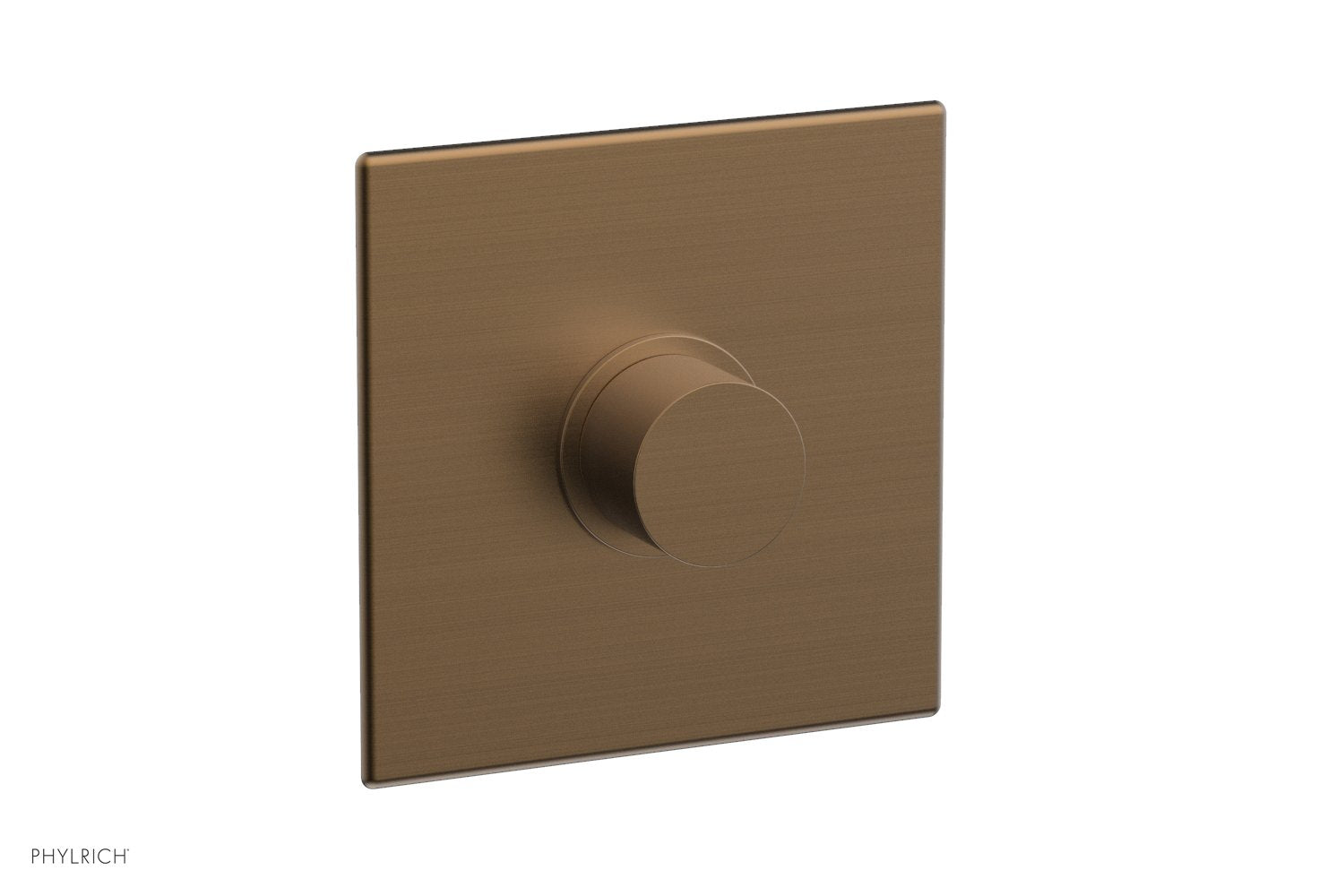 BASIC II 3/4 Thermostatic Square Shower Trim with Smooth Handle - Chrome Finish for Modern Bathrooms | Perfect for Home & Hotel Bathroom Renovations