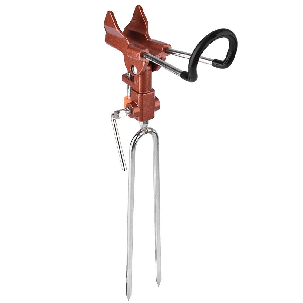 Adjustable Aluminum Alloy Fishing Rod Stand Holder - Stable Ground Bracket for Fishing Tackle Accessories | Perfect for Shore, Boat & Ice Fishing