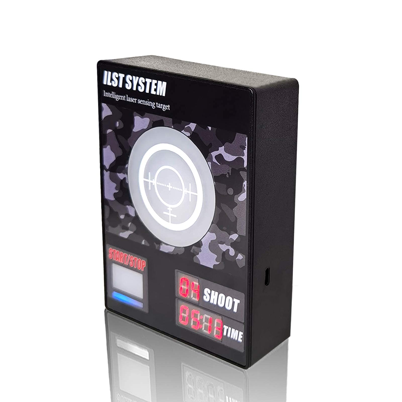 Laser Training Target with Sound & Timer - Dry Fire Practice for USPSA, IPSC, APSC, IDPA - Perfect for Indoor Shooting Drills & Firearm Safety Training