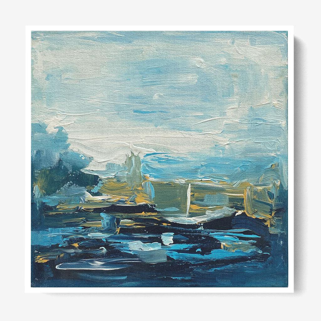 Quiet Space Original Handmade Wall Art Painting - Abstract Home Decor for Living Room, Bedroom & Office