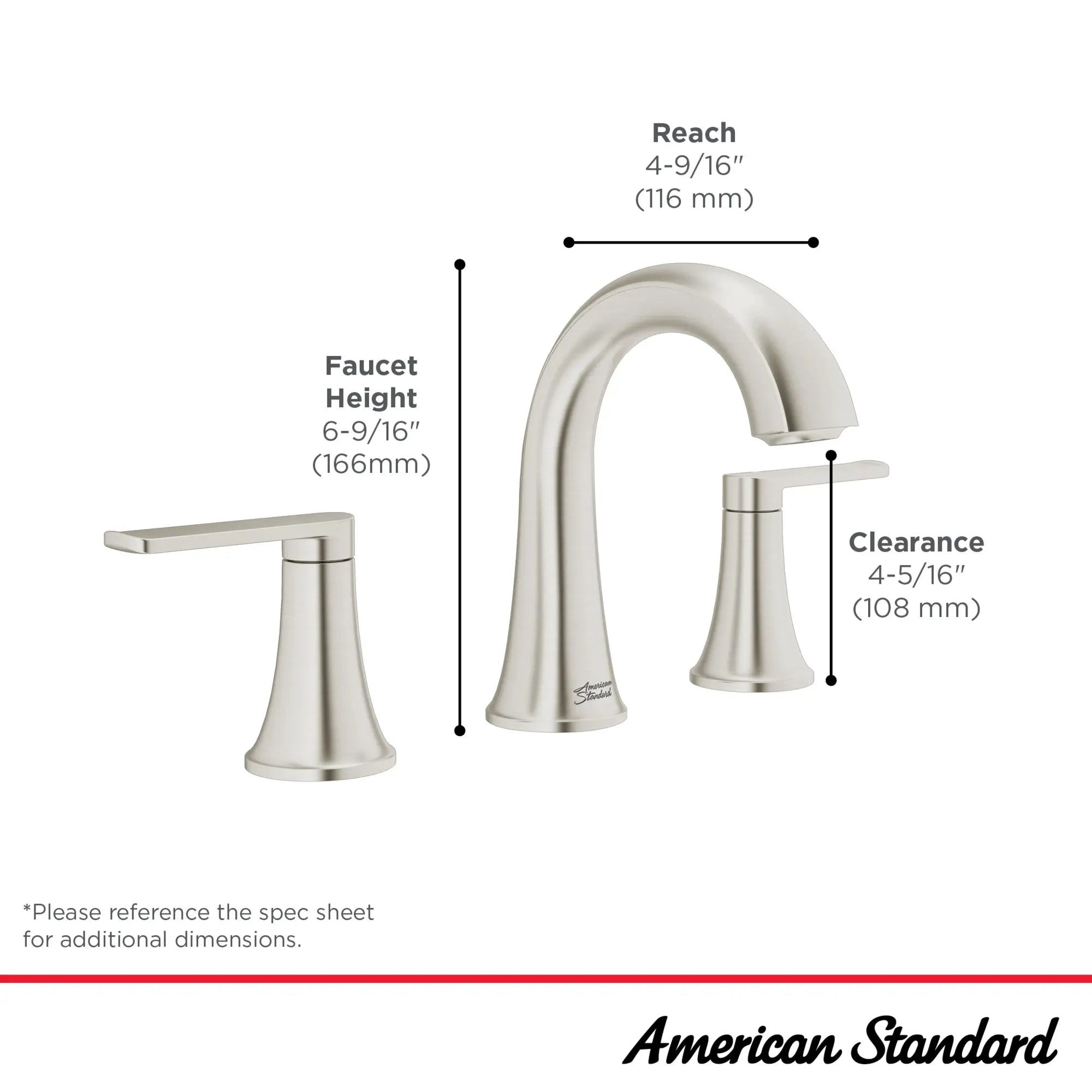 8 Inch Widespread 2-Handle Bathroom Faucet - 1.2 GPM Water-Saving Design with Lever Handle for Sink Vanity & Powder Room Installation