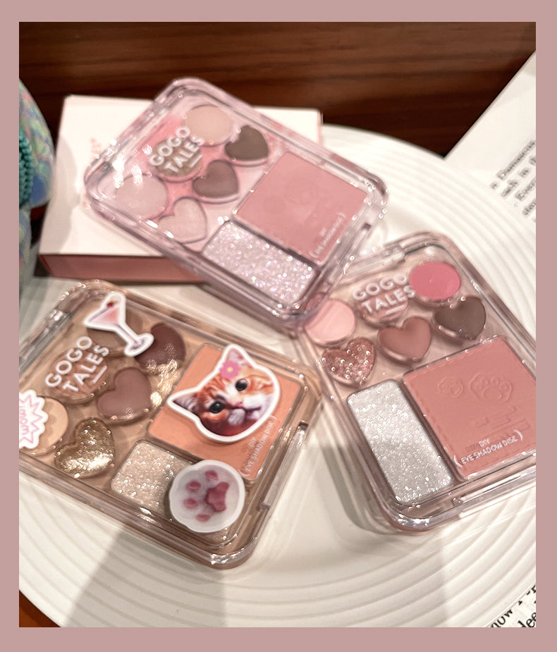 GOGOTALES Sweetheart Blush & Eyeshadow Palette - 12 Color Matte & Shimmer Makeup Set for Day & Night Looks | Perfect for Date Night, Party & Special Occasions