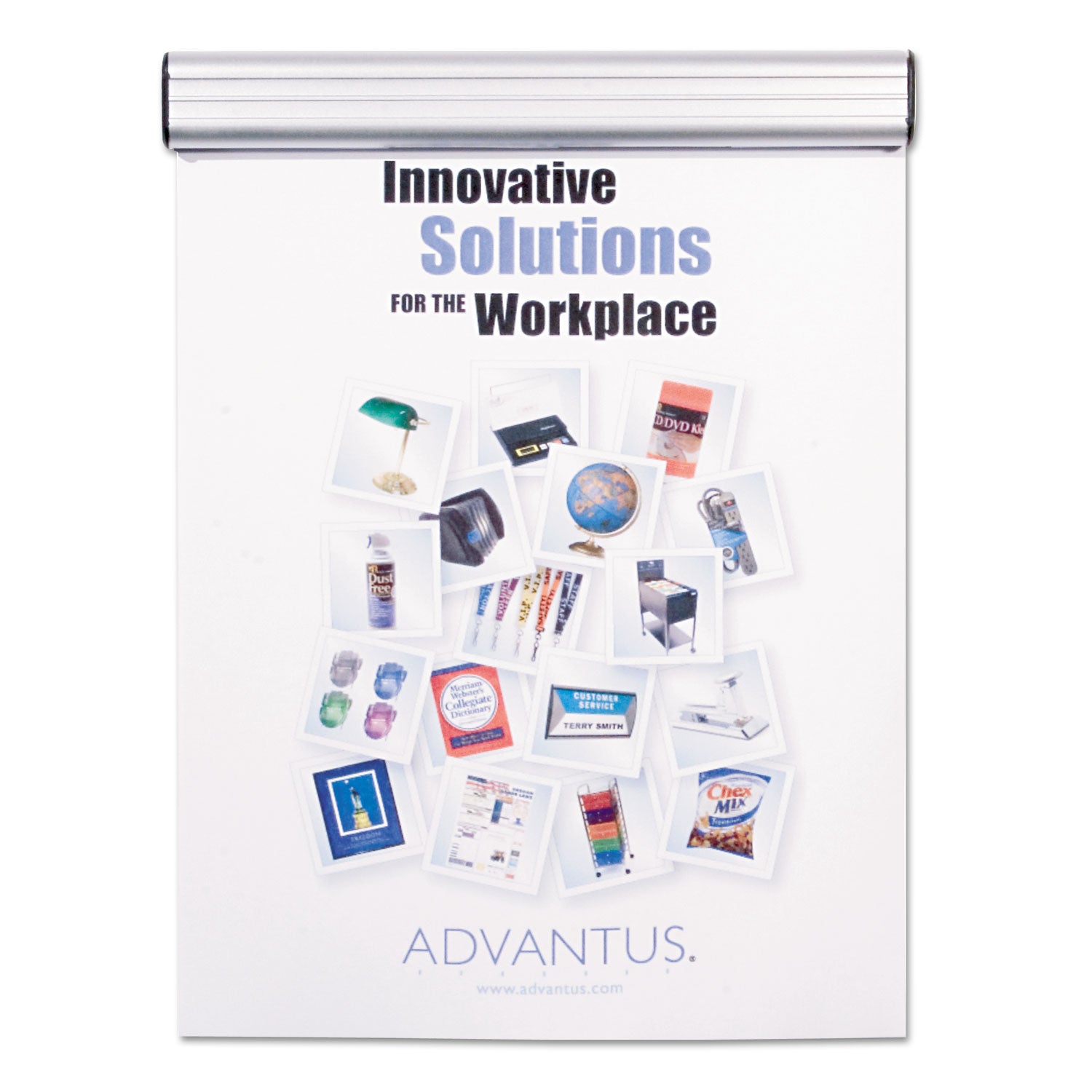 Advantus Grip A Strip Display Rails - 1.5 x 9 Inch Satin Aluminum Retail Shelf Organizer for Store Merchandising & Product Displays