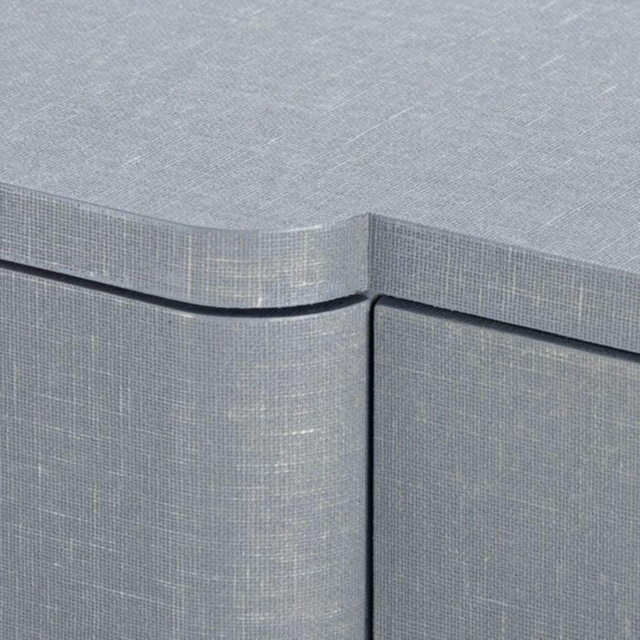 Audrey Media Cabinet - Washed Winter Gray Finish with Custom Pull Options - Perfect for Living Room, Bedroom & Home Theater Storage