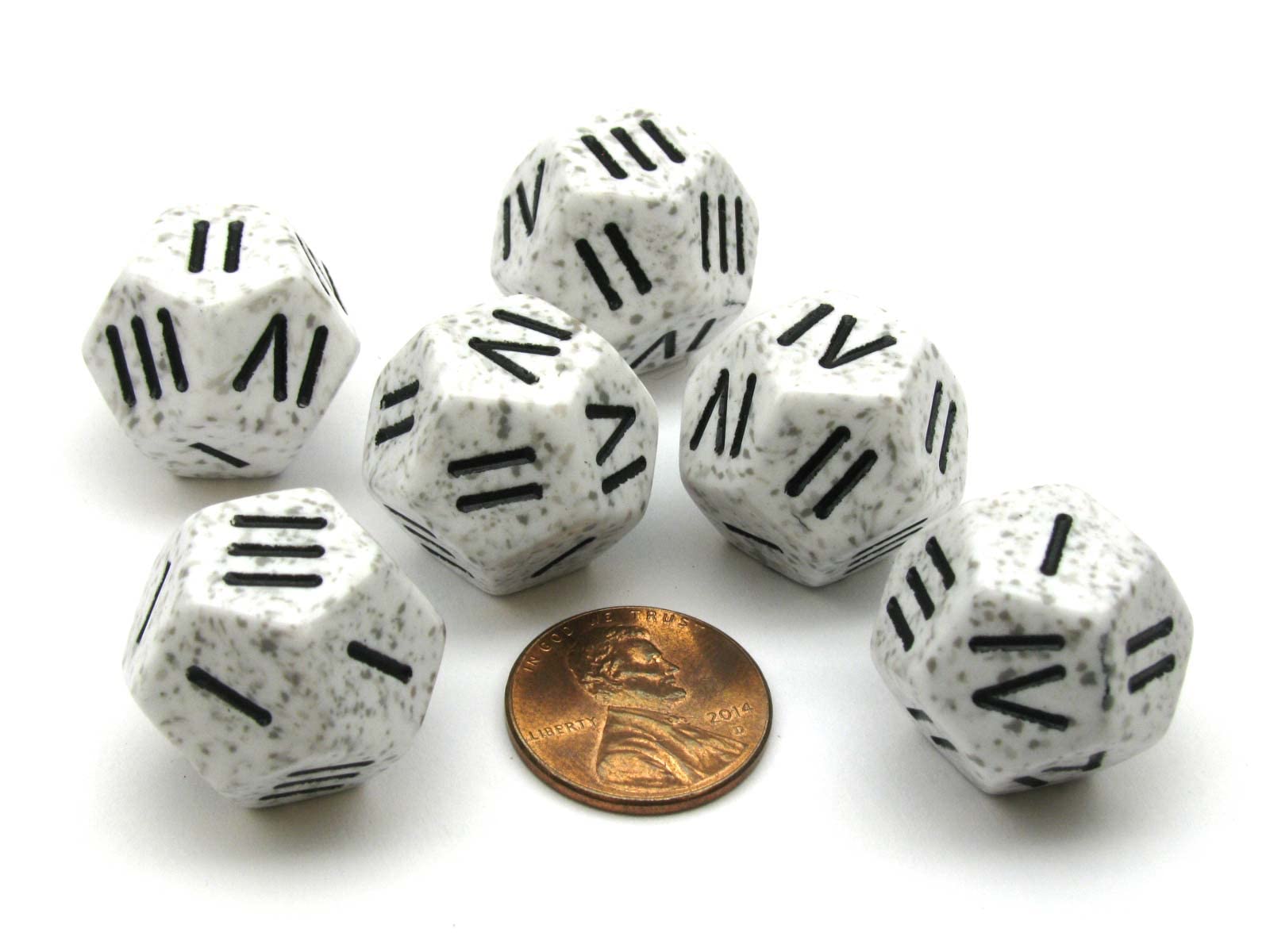 Chessex Speckled Roman d4 Arctic Camo Dice Set of 6 - Polyhedral Dice for D&D, RPGs, Tabletop Gaming & Collectors