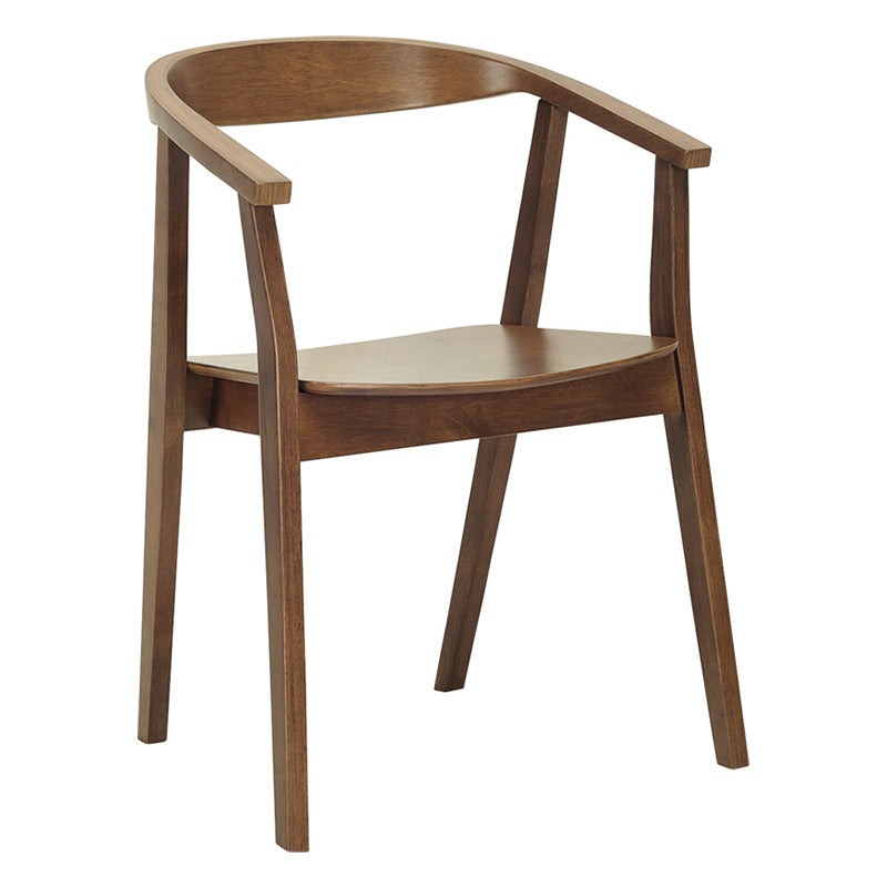 GRETA Dining Chair - Cocoa Brown Upholstered Seat - Modern Kitchen & Dining Room Furniture for Home & Office Use
