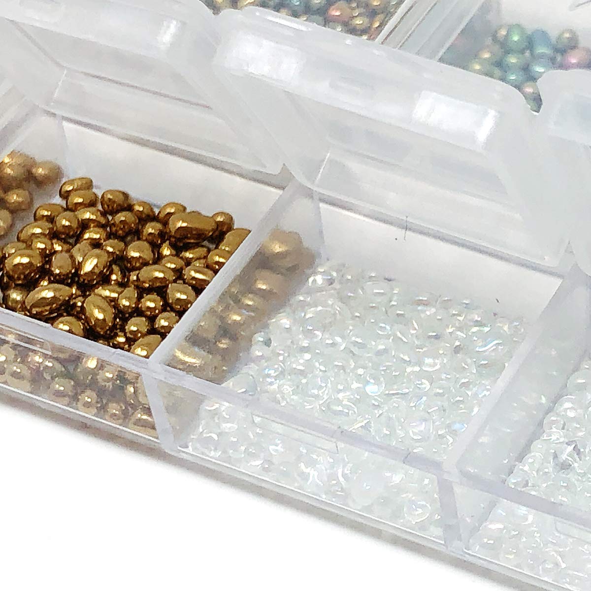 Dazzling Nail Art Rhinestones Kit with Plastic Storage Case - Self-Adhesive Nail Gems for Manicure, Pedicure & Nail Decoration - Perfect for DIY Nail Art, Salon Use & Party Glam Looks