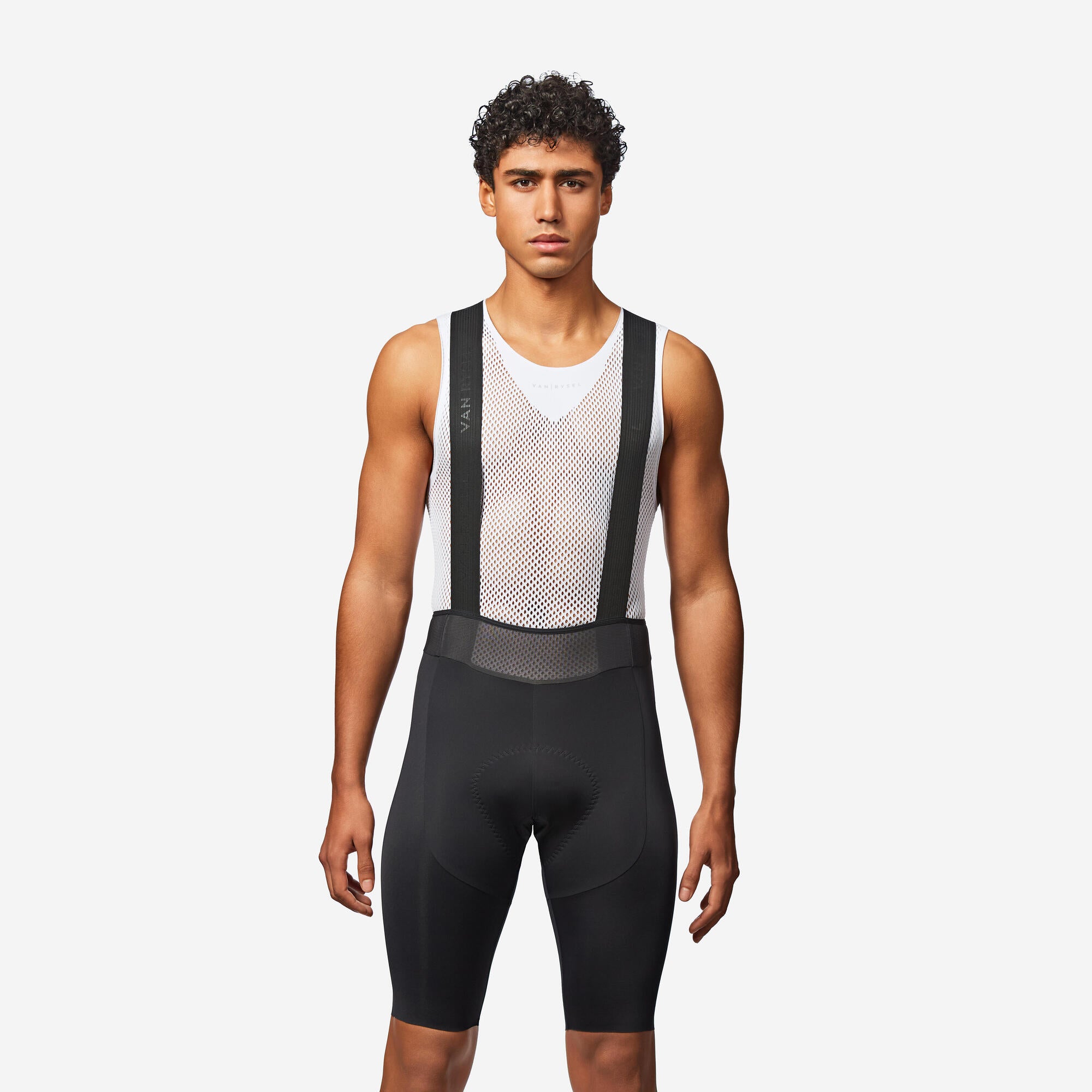 Van Rysel Men's RCR 4 Cycling Bib Shorts - Breathable Padded Bike Shorts for Road Cycling & Training - Perfect for Long Distance Rides & Professional Cyclists