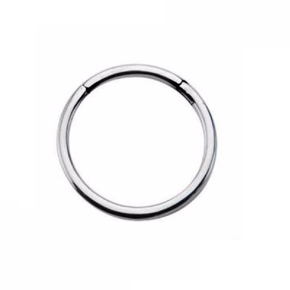 16GA G23 Titanium Septum Ring - Cartilage Lip Piercing Jewelry with Hinged Segment for Easy Insertion | Perfect for Everyday Wear, Parties & Alternative Fashion