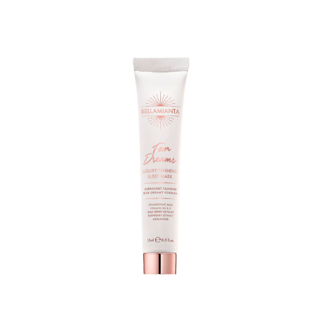Bellamianta Tan Dream Luxury Tanning Sleep Mask - Self Tanning Face Mask for Overnight Glow | Perfect for Nighttime Skincare & Beauty Routine