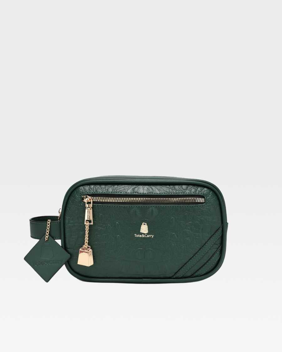 Apollo 2 Travel Toiletry Bag - Waterproof Hanging Cosmetic Organizer for Men & Women - Emerald Green - Perfect for Camping, Gym & Business Trips