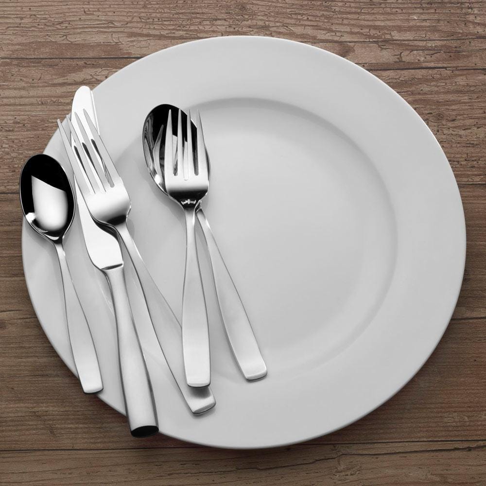 Premium 45-Piece Satin Finish Flatware Set - Service for 8 - Stainless Steel Cutlery Set for Dining, Entertaining & Wedding Gifts - Elegant Tableware for Restaurants, Dinner Parties & Special Occasions