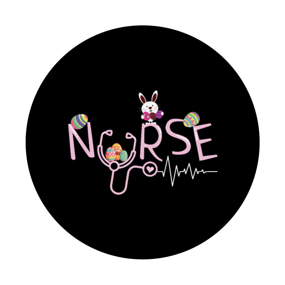 Premium Nurse Gifts - Stethoscope & Easter Bunny Egg Design PopSockets PopGrip for RN, CNA | Swappable Phone & Tablet Grip for Healthcare Professionals | Perfect for Hospitals, Clinics & Nursing Schools