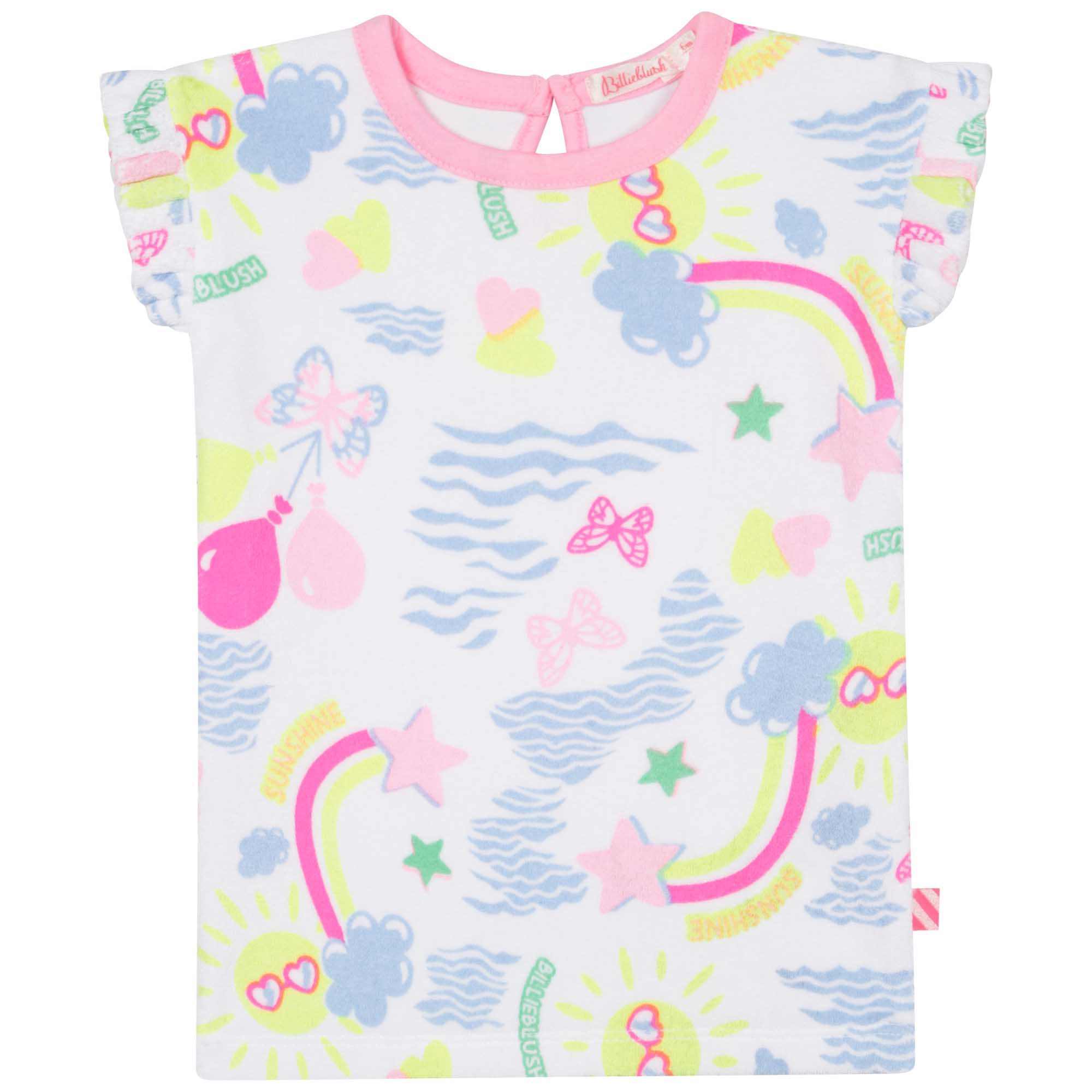 Billieblush Women's Short Sleeve Casual Dress - Flowy Multicolor Summer Dress for Beach, Party & Everyday Wear