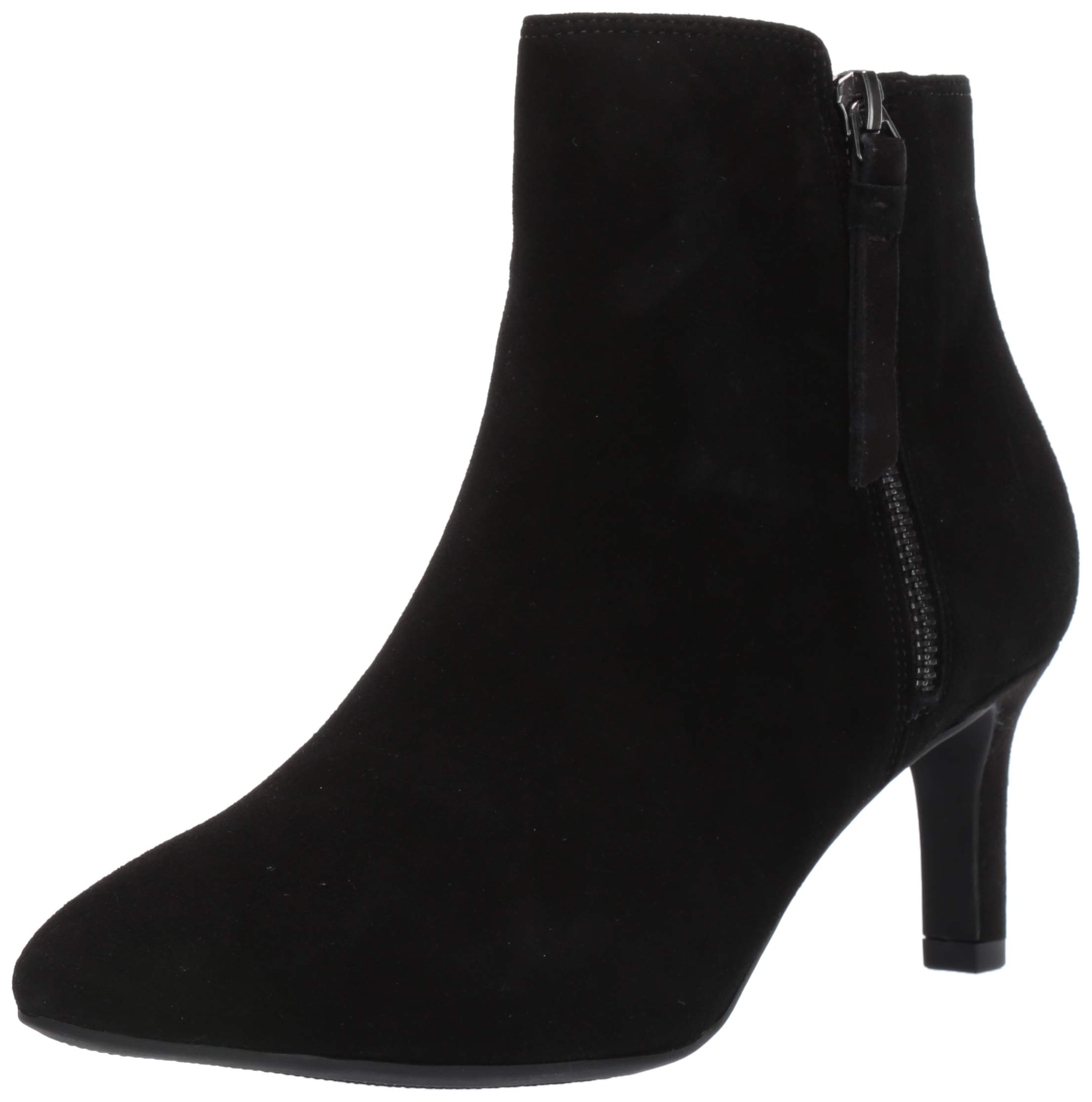 Clarks Women's Calla Blossom Ankle Boots - Stylish Leather Fashion Booties for Women, Perfect for Office, Date Night & Fall Outfits