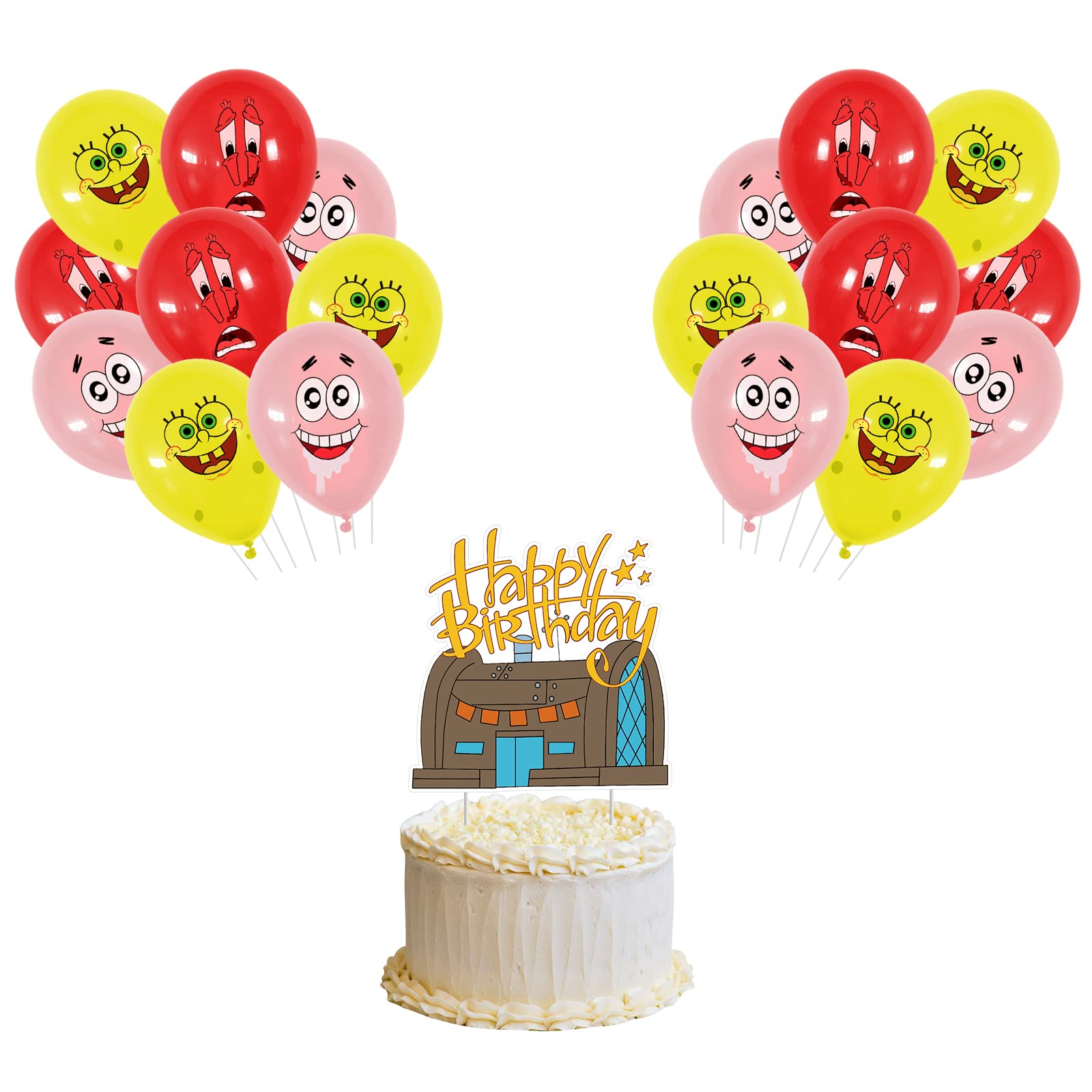 Kamisato Ayato 18-Piece Cartoon Balloon Set - Anime Themed Party Decorations for Birthday, Game Nights & Cosplay Events - Perfect for Kids and Adults