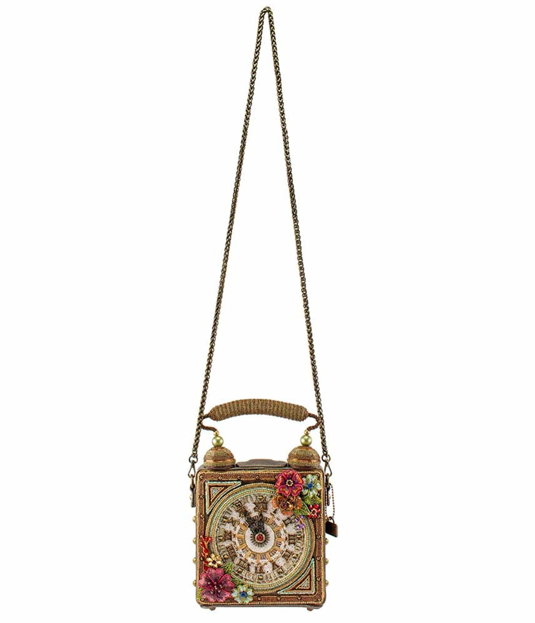 Mary Frances Time of Your Life Clock Handbag - Stylish Women's Fashion Purse with Unique Clock Design - Perfect for Parties, Weddings & Special Occasions