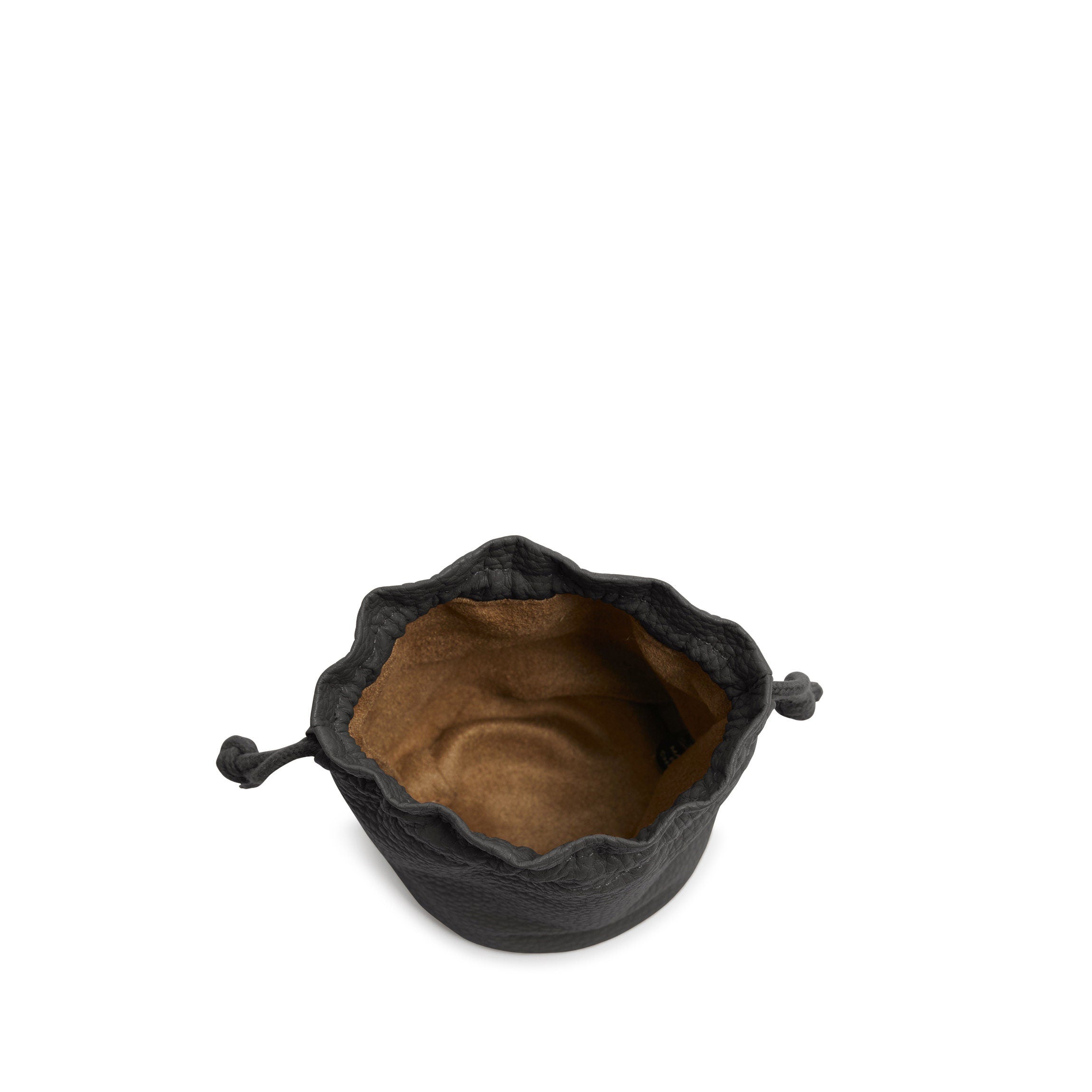 Black Onyx Round Drawstring Pouch - Small Jewelry & Crystal Storage Bag for Travel, Gifts, and Organizing Stones