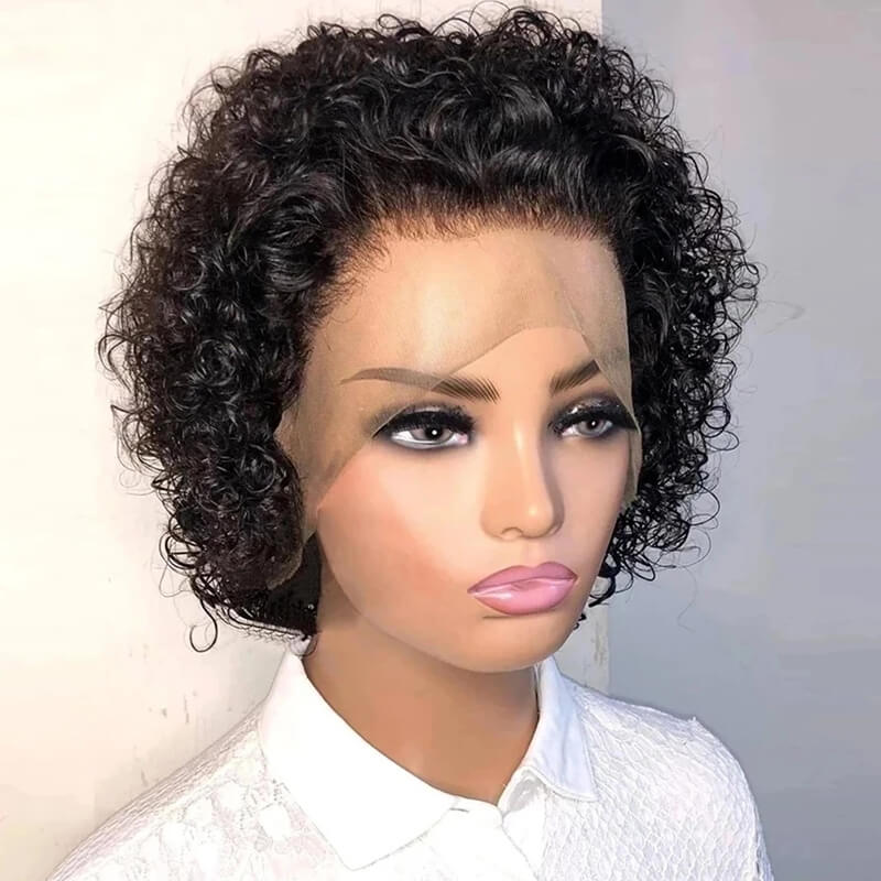 Human Hair Wigs Sale - 2 Pack Straight 4x4 Lace Closure Bob Wig with Free 13x4 Pixie Curl Wig | $99 Bundle for Natural Look & Styling | Perfect for Daily Wear, Cosplay & Special Occasions
