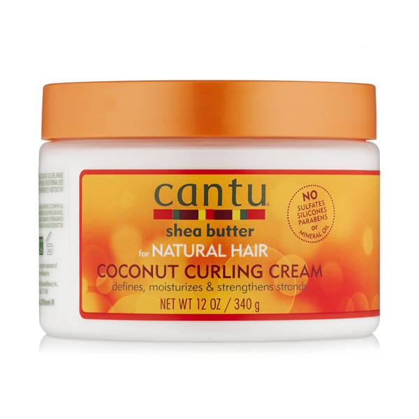 Organic Coconut Curling Cream for Natural Hair - Hydrating Styling Cream for Curly, Wavy & Coily Hair - Perfect for Daily Styling & Frizz Control