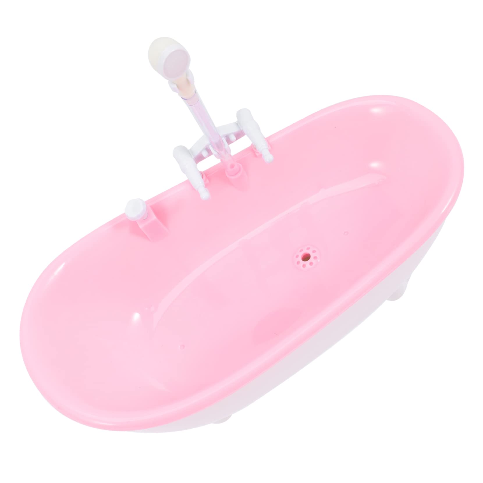 VICASKY 3-Piece Bath Spray Toy Set - Cute Pink Plastic Shower Toys for Kids, Mini Bathtub Doll Accessories - Fun Bath Time Play for Toddlers & Baby Girls