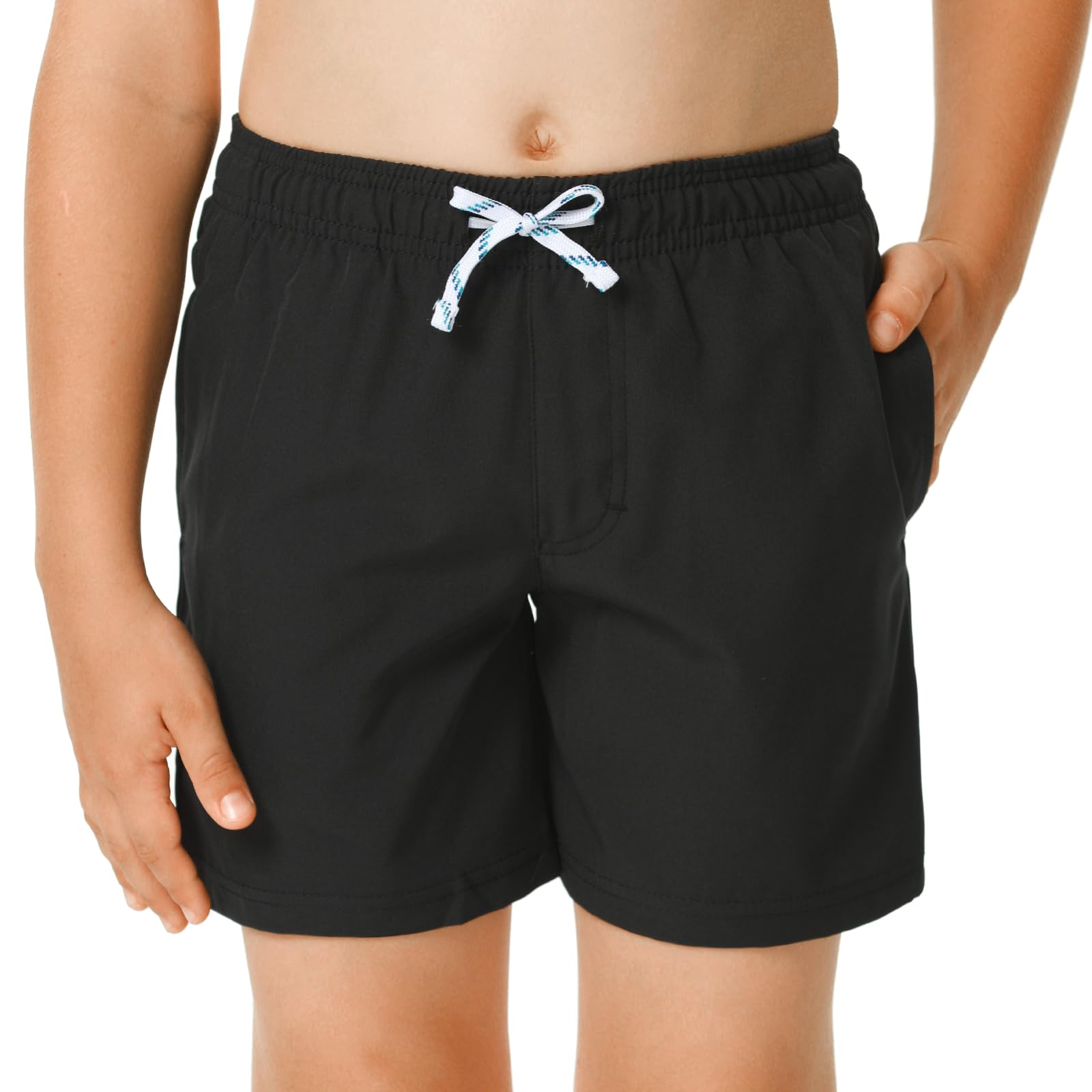 HODOSPORTS Boys Swim Trunks - Quick Dry Swimwear with Pockets for Beach, Pool & Water Sports | Comfortable Bathing Suits for Kids Swimming & Summer Activities