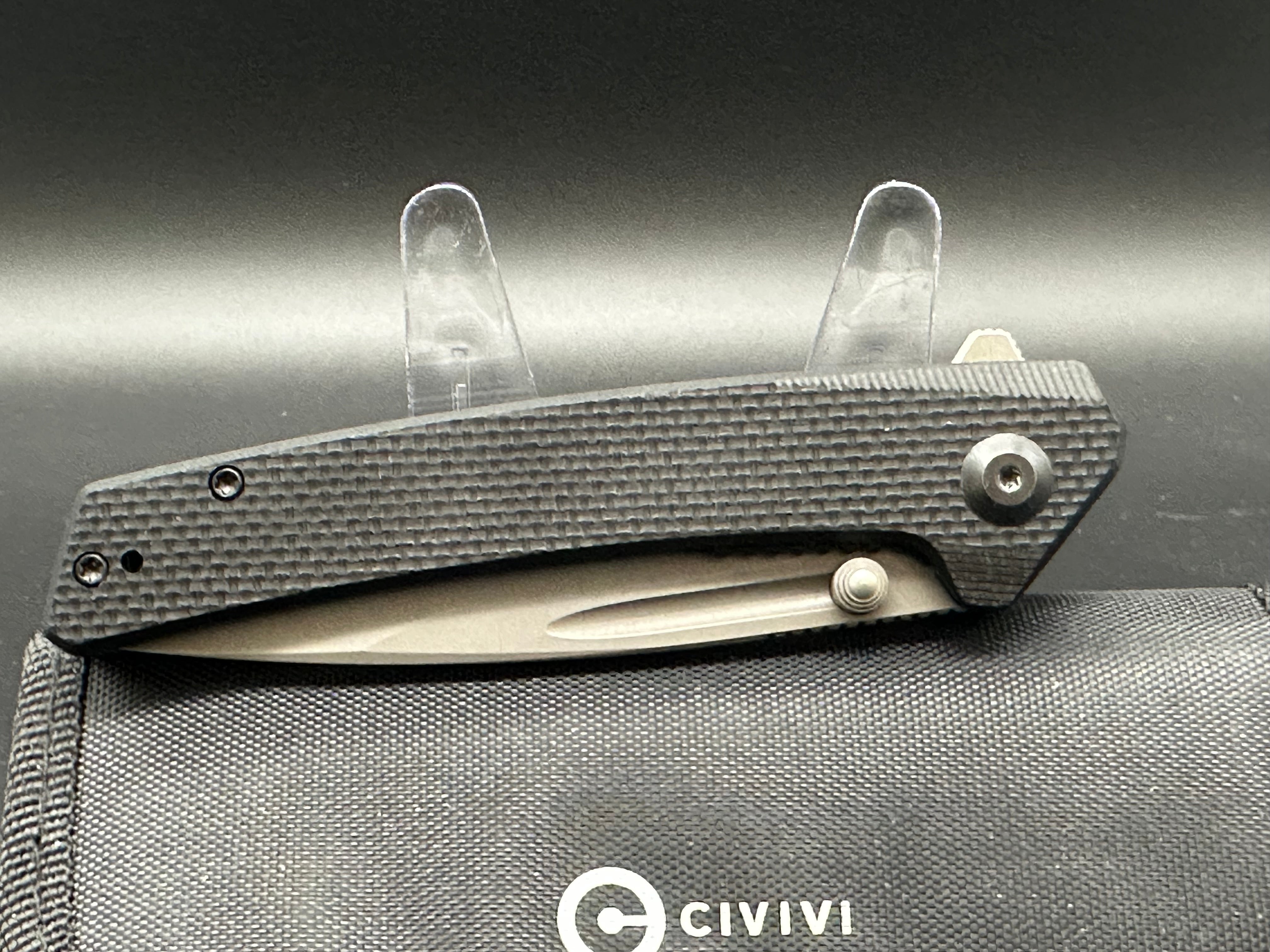 CIVIVI Keen Nadder Folding Pocket Knife - EDC Tactical Knife with D2 Steel Blade, G10 Handle - Perfect for Camping, Hiking & Outdoor Survival Gear
