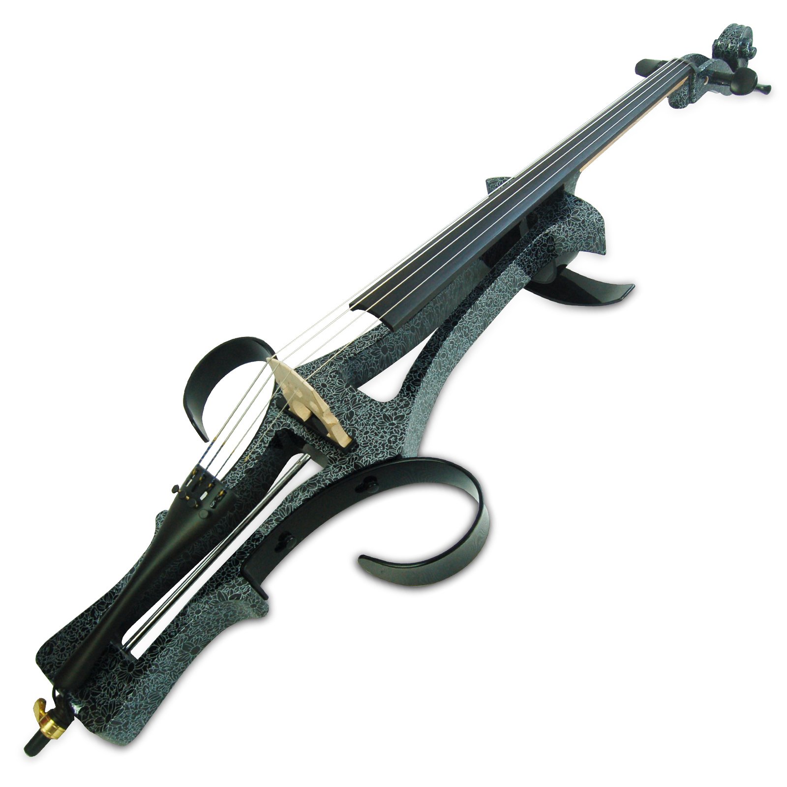 Professional Handmade Solid Wood Electric Cello 4/4 Full Size - Silent Electric Cello with Bow, Case & Bridge Strings (Model 1306) | Perfect for Home Practice, Studio Recording & Live Performances