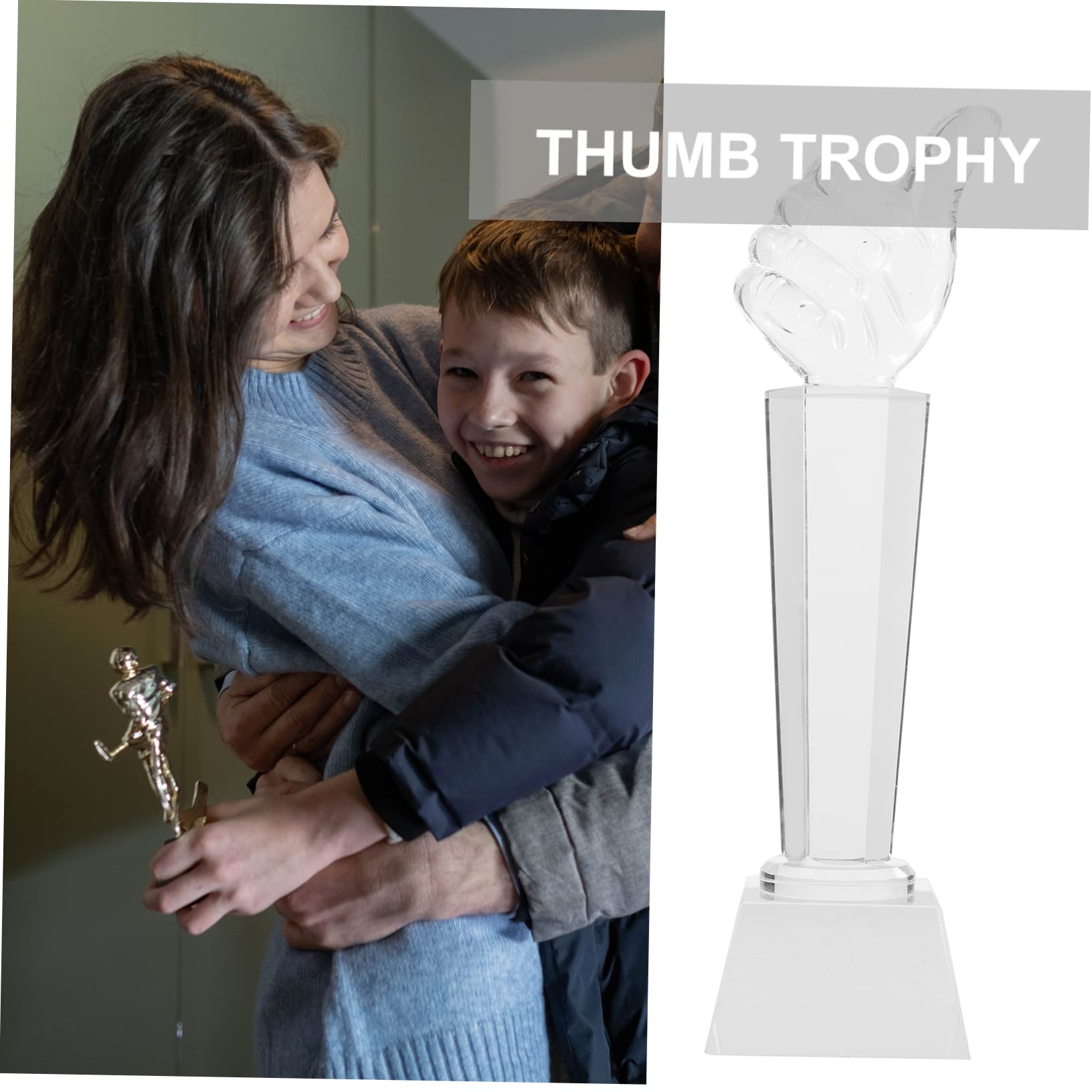 SWAYVES Thumbs Up Trophy - Premium Award Sculpture for Sports, Office & Achievements - Perfect for Recognition Ceremonies & Motivational Gifts