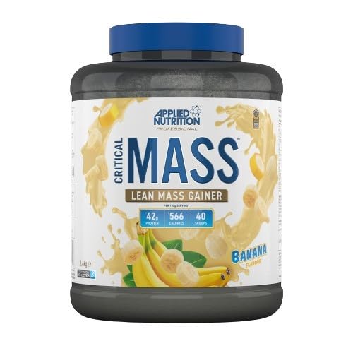 Applied Nutrition Critical Mass Professional Weight Gainer - Banana Flavor, 2400g for Muscle Growth & Recovery | Perfect for Post-Workout & Bulking Phases