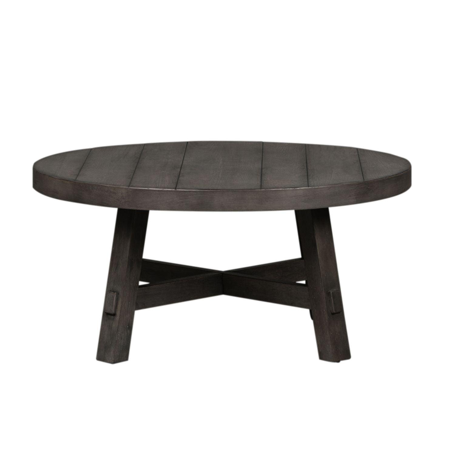 Modern Farmhouse Cocktail Table 406 OT1013 - Rustic Wood Coffee Table for Living Room, Farmhouse Decor, Perfect for Home & Office Use