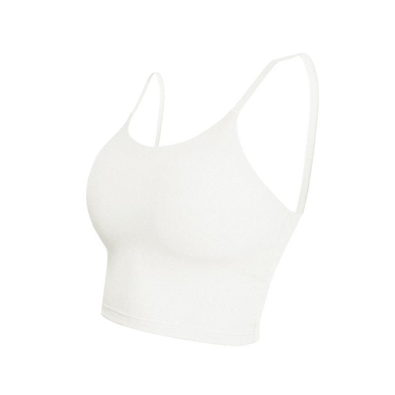 ZASUWA Women's Solid Color Ribbed Bras - Comfortable Wirefree Support for Everyday Wear, Yoga & Lounge