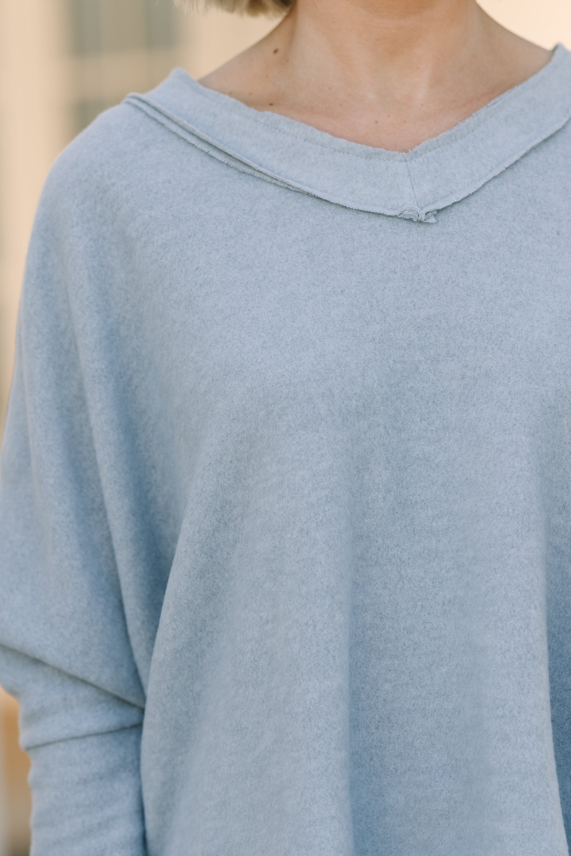 Find Yourself Heather Gray Brushed Knit Top - Soft Comfortable Women's Casual Sweater for Fall & Winter | Perfect for Office, Date Night and Weekend Outfits