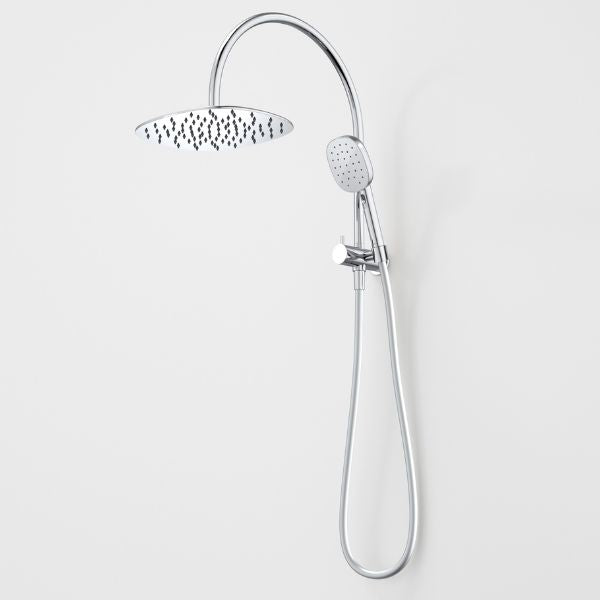 Caroma Contura II Compact Twin Shower Head - Chrome Finish for Bathroom & Spa Experience | Water Saving & High Pressure Shower System for Small Spaces