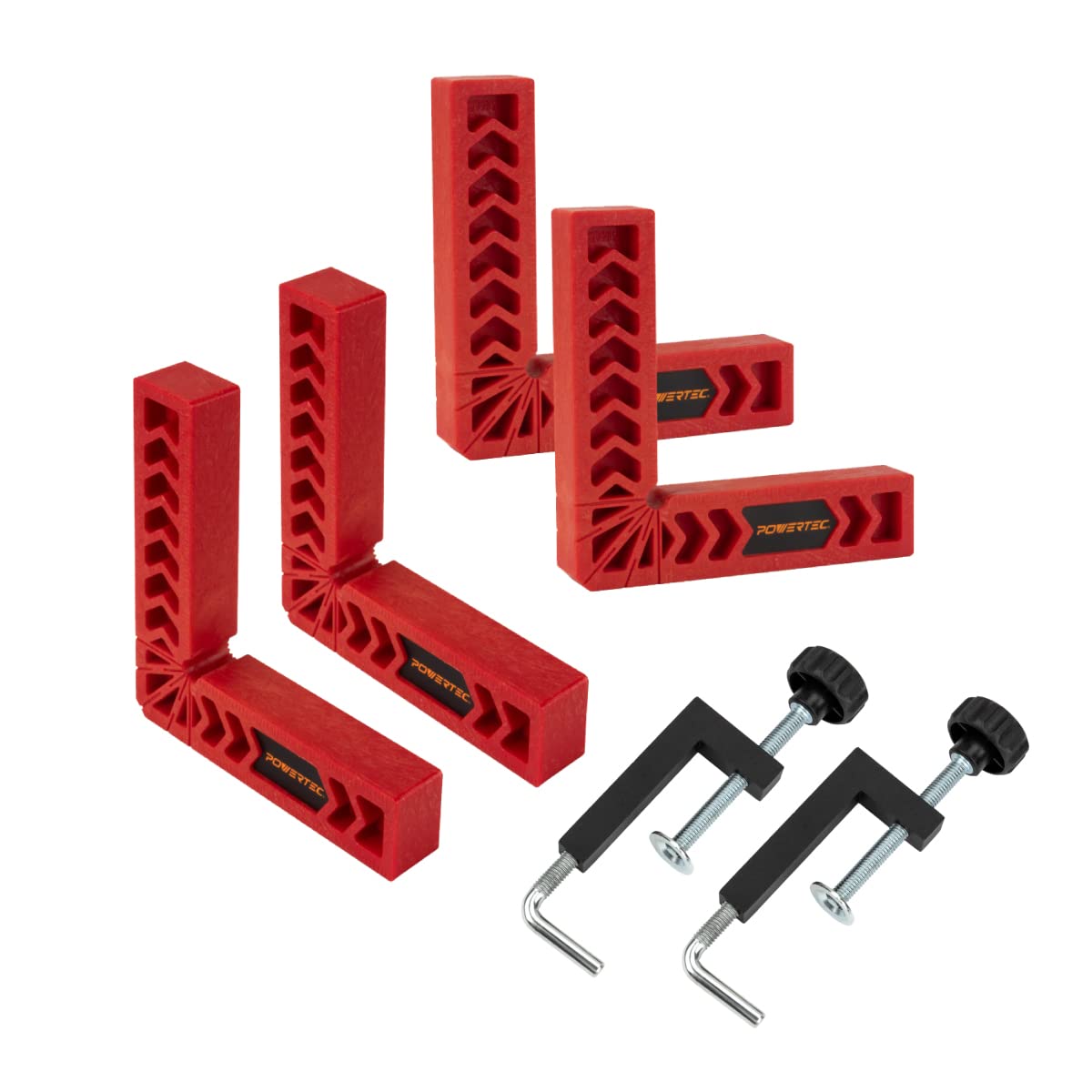 POWERTEC 6-Piece Universal Fence Clamp Set with 6