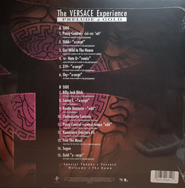 The Artist (Formerly Known As Prince) - The Versace Experience: Prelude 2 Gold Limited Edition Vinyl LP Record (Near Mint/NM Condition) - Rare Collectible for Music Lovers & Vinyl Enthusiasts - Perfect for Audiophiles, Record Collectors & Prince Fans