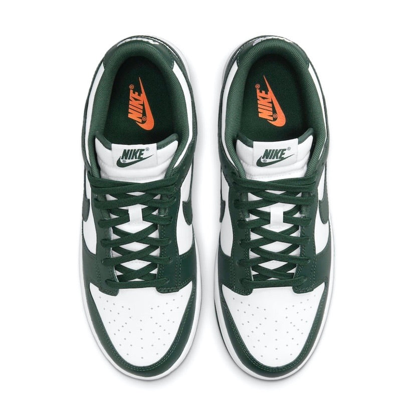 Nike Dunk Low Spartan Green Michigan State Sneakers - Men's Basketball Shoes for Casual Wear & Street Style