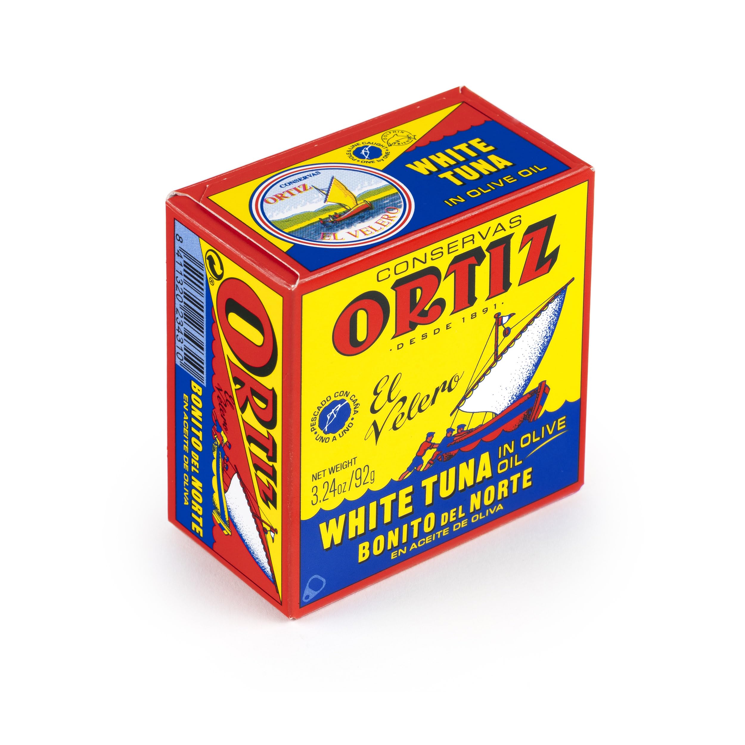 Premium Ortiz White Tuna in Olive Oil - Wild Caught Spanish Albacore, High Protein & Omega-3 Fatty Acids - Fresh Tender Slices for Salads, Pasta, Sandwiches & Tapas - No Mayo Needed - 3.24oz Cans (Pack of 10) - Perfect for Keto, Paleo & Mediterranean Diets