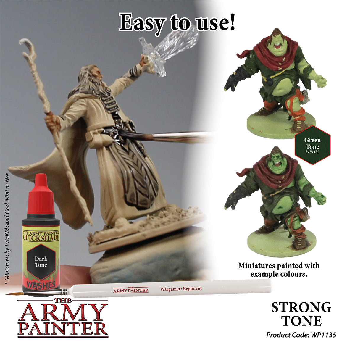 Warpaints Washes: Premium Strong Tone Paint for Miniature Models & Wargaming - Perfect for Tabletop Gaming & DIY Crafts