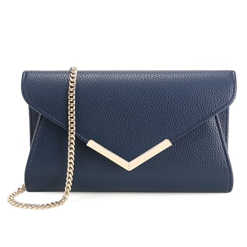 Embossed Leather Navy