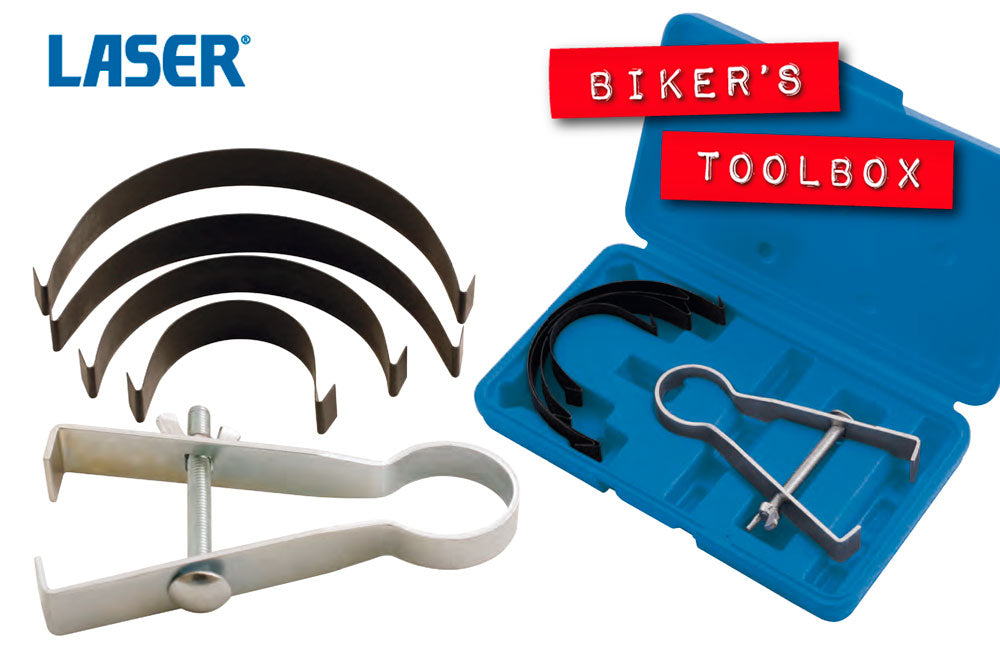 Piston Ring Compressor Tool - Universal Engine Cylinder Piston Ring Installer Kit for Car, Truck, Motorcycle Repair - Perfect for DIY Mechanics & Professional Auto Shops
