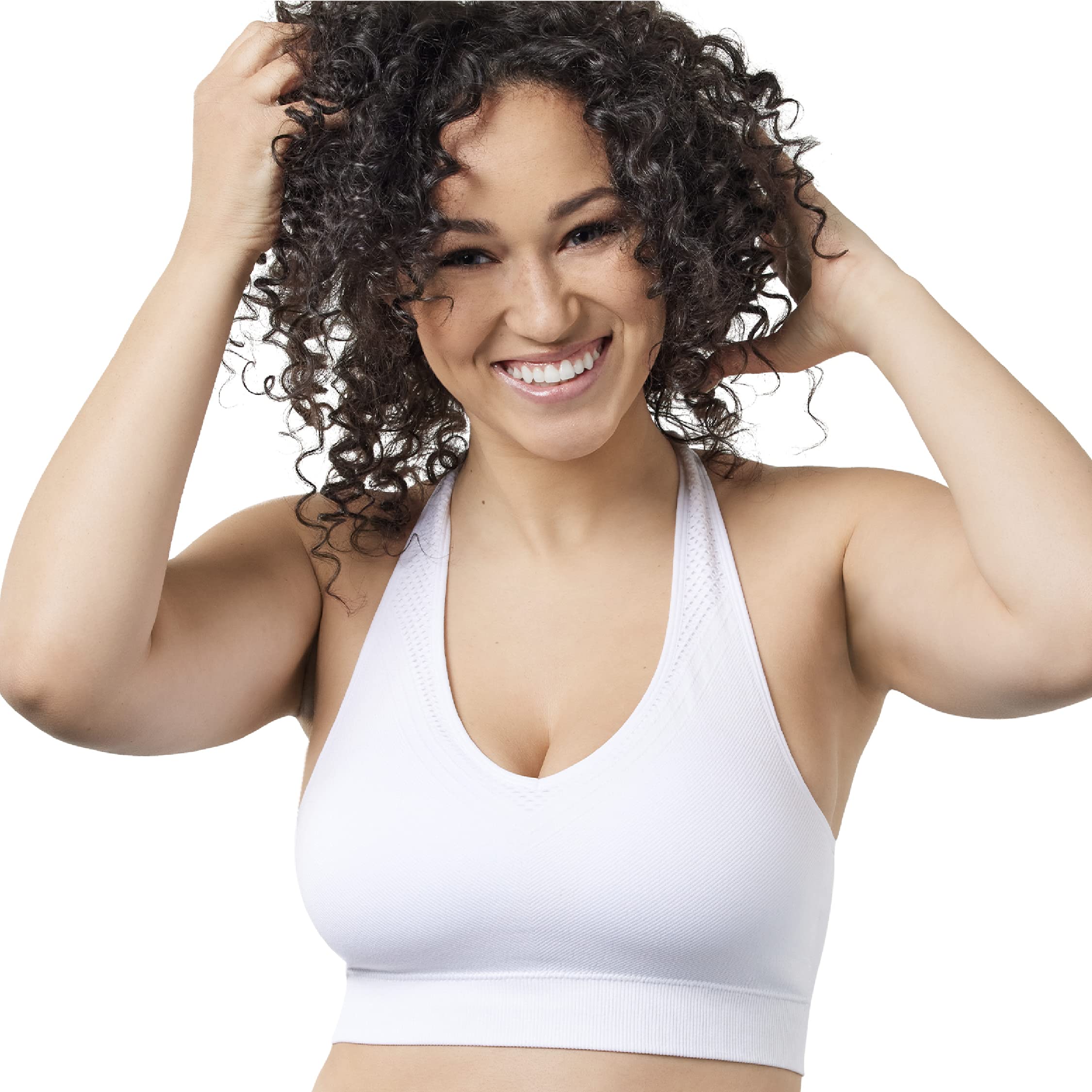 LEADING LADY Lea Racerback Sports Bra for Women - Cooling, Breathable & Seamless Workout Bra - Perfect for Yoga, Running & Gym