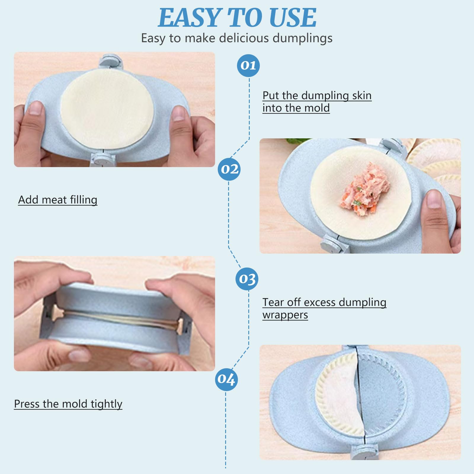 Dumpling Mold Set - 3 Sizes (4.9