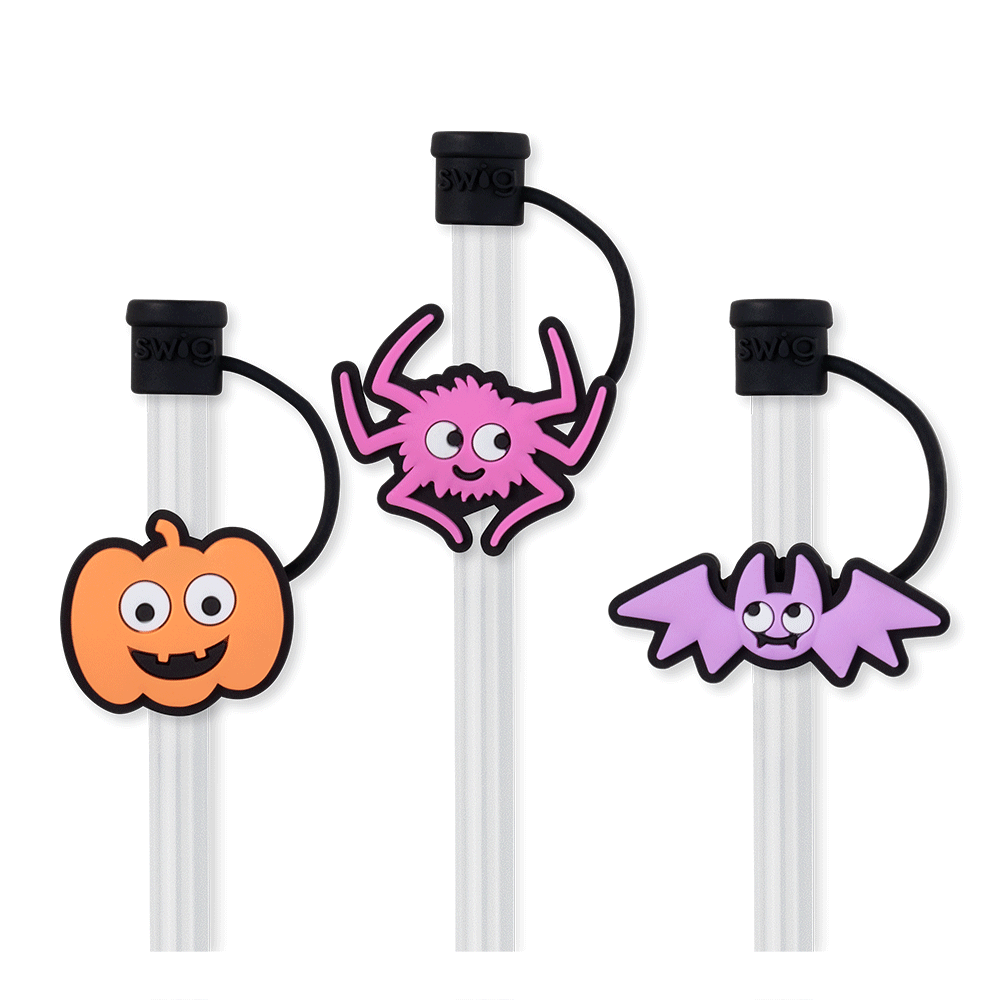 Halloween Party Straw Toppers - Cute & Spooky Drink Decorations for Kids & Adults - Perfect for Halloween Parties, Trick or Treating, and Themed Events