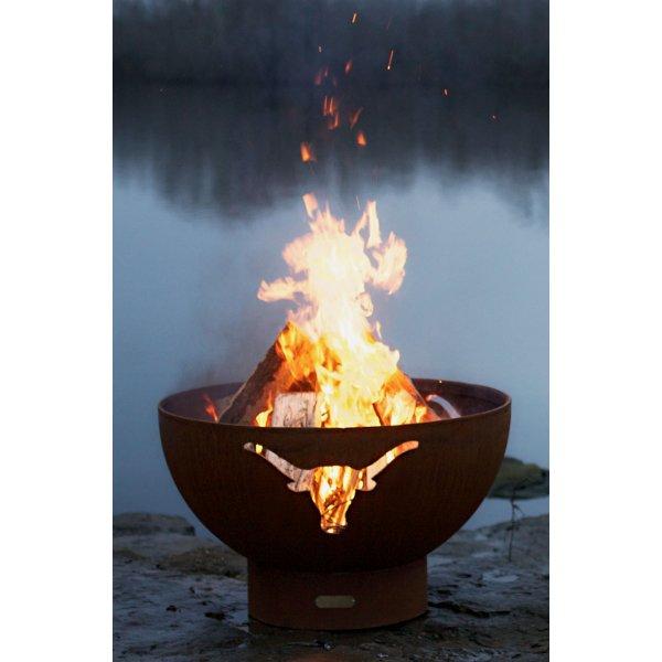 Longhorn Fire Pit - Heavy Duty Steel Outdoor Fire Pit for Backyard, Camping & Patio - Rust-Resistant & Durable Design for Year-Round Use