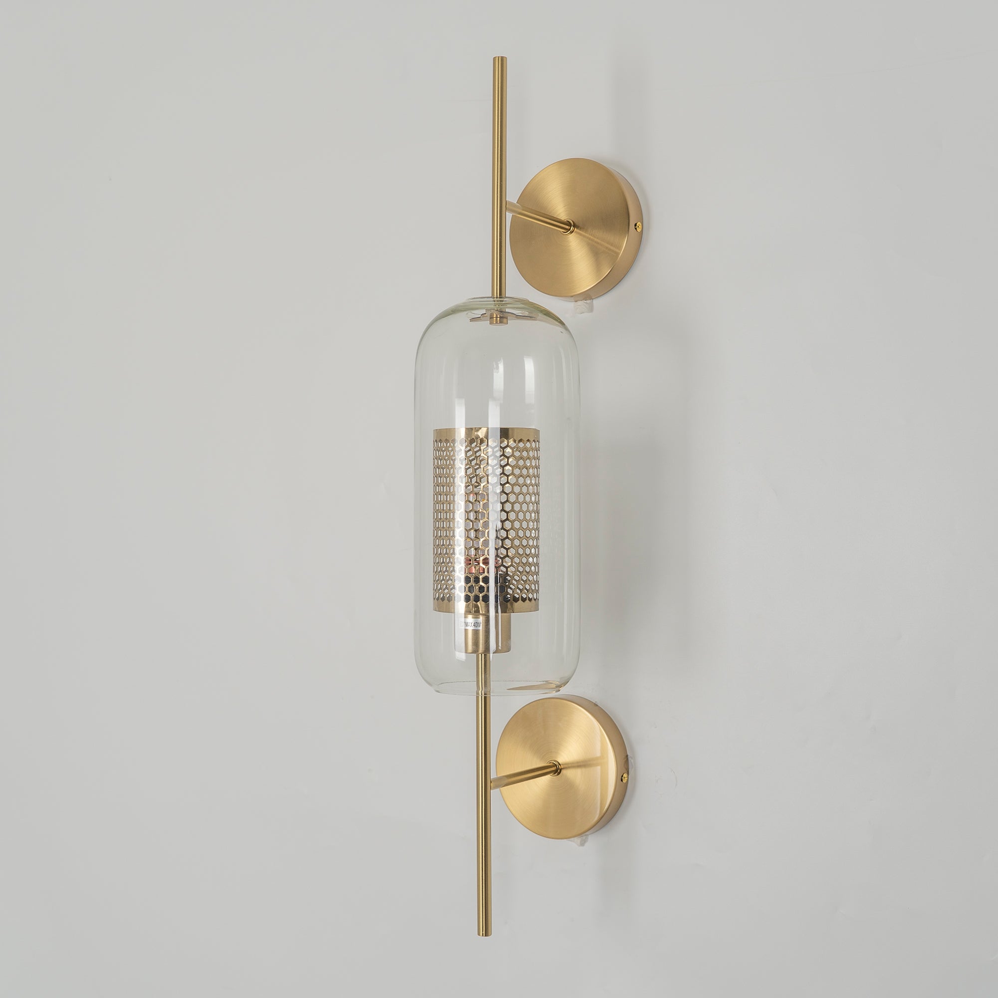 Chiswick Glass Wall Lamp - Modern LED Sconce Light for Living Room, Bedroom, and Hallway - Elegant Home Decor Lighting Fixture