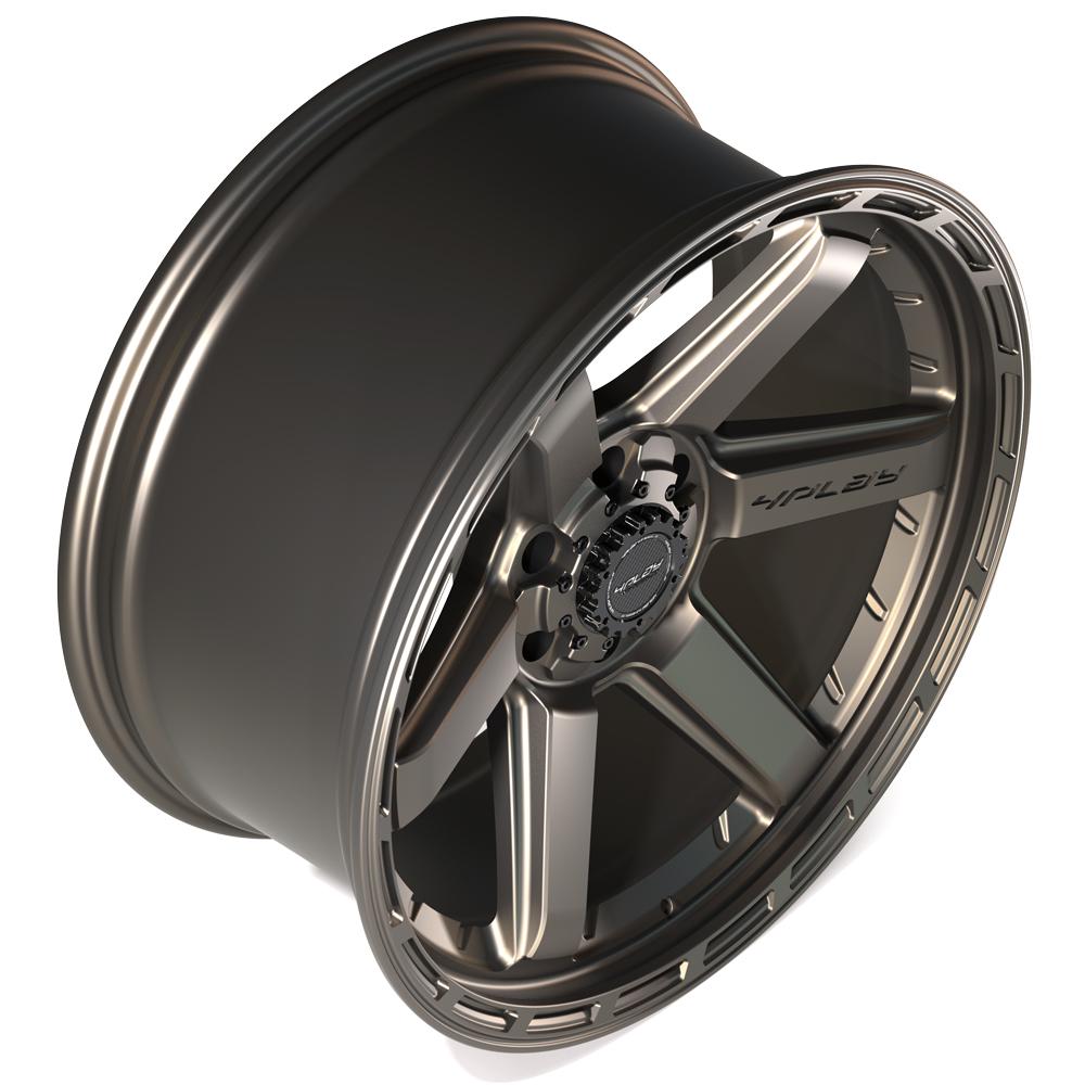 4Play Gen3 4P63 Bronze 22x10.0 18-Inch 6x139.7/6x135mm 106.1mm Wheel - Off-Road & Truck Custom Rims for Jeep Wrangler, Toyota Tacoma, Ford F-150 - Perfect for Adventure & Off-Roading