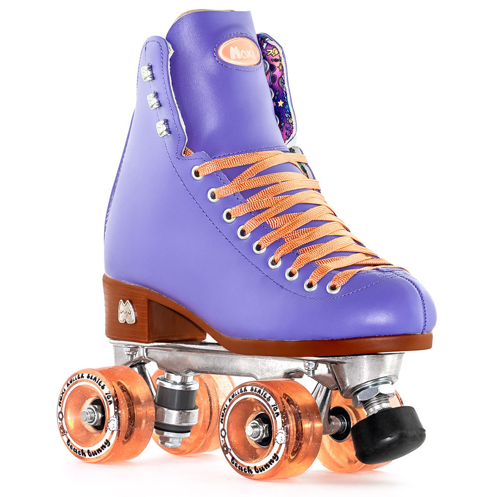 Moxi Beach Bunny Roller Skates for Women - Outdoor & Indoor Quad Skates with Cute Bunny Design - Perfect for Park, Rink, Street Skating and Roller Derby