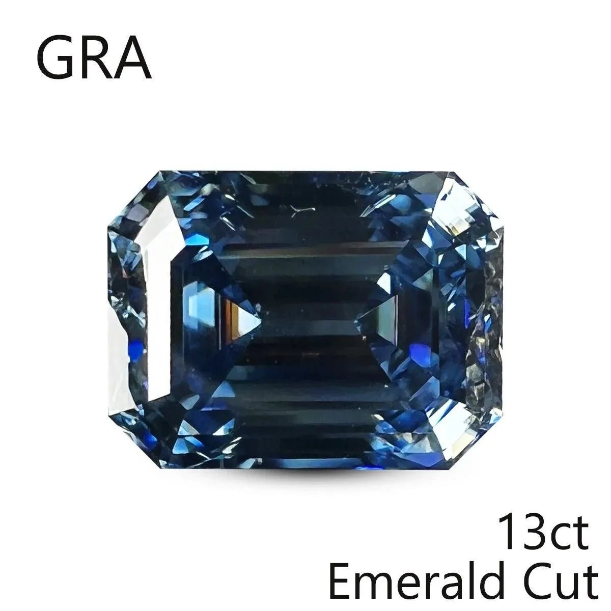 100% Real Blue Loose Moissanite Gemstone - Lab Created Diamond Alternative for Jewelry Making (Round/Pear/Emerald/Cushion Cut) | Perfect for Engagement Rings, Wedding Bands & Custom Jewelry Designs